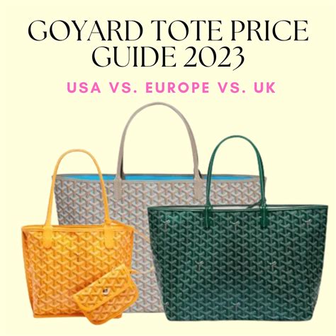 goyard bag price 2018|Goyard bag price 2022 dollars.